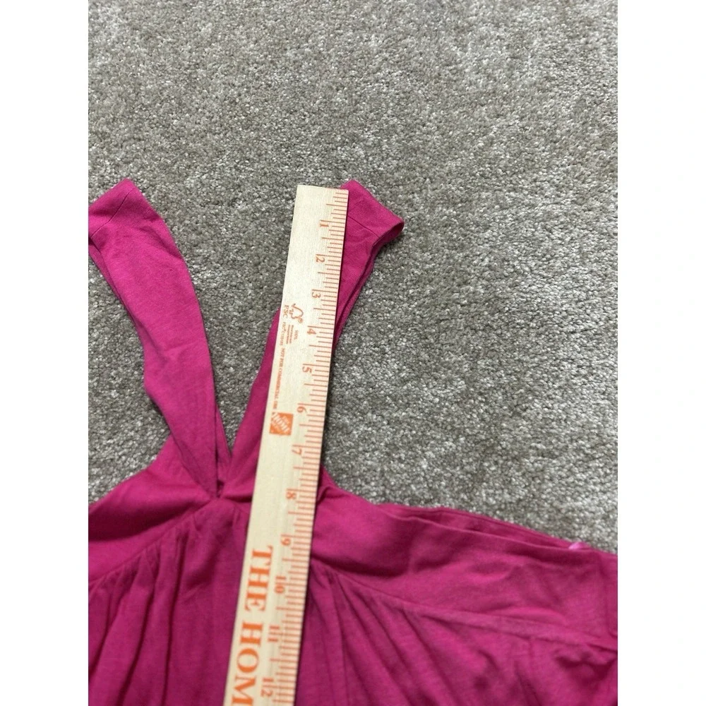 Diane Von Furstenberg Women's L Pink Azalea Halter Tank Top - Read